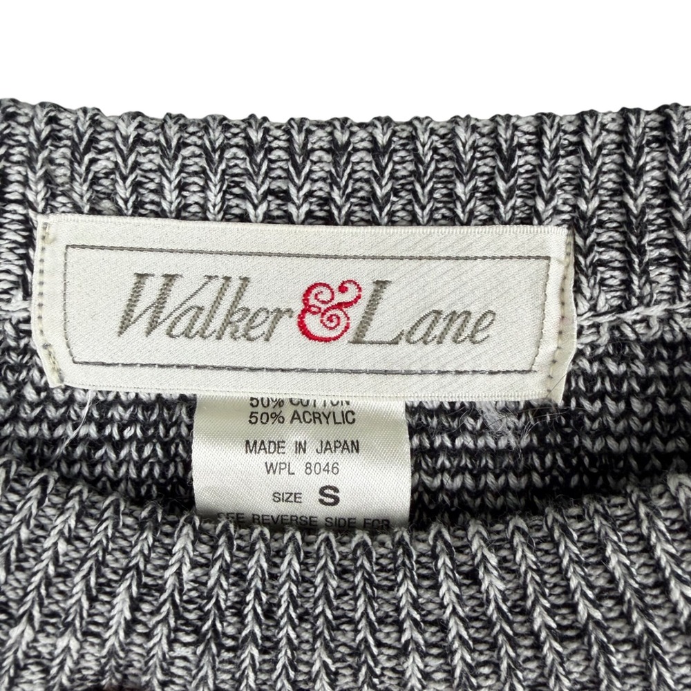 Vintage Walker & Lane Floral Knit Sweater Cottagecore Short Sleeve Crop Small - Picture 5 of 7